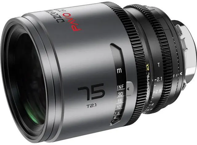 Alt view image 3 of 5 - DZOFILM DZOFilm PAVO 75mm T2.1 2x Anamorphic Prime Lens for PL/EF Mount, Neutral Coating (Feet)