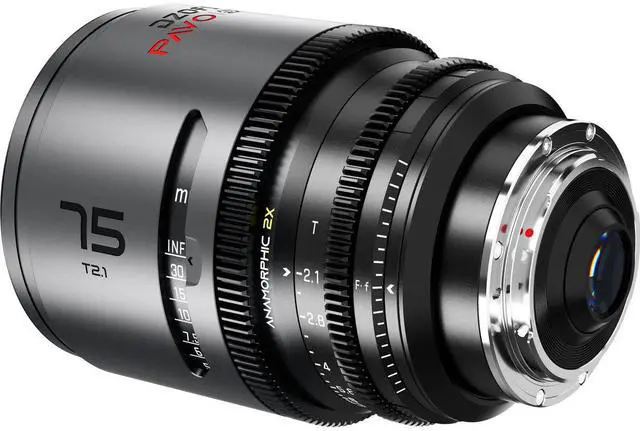 Alt view image 4 of 5 - DZOFILM DZOFilm PAVO 75mm T2.1 2x Anamorphic Prime Lens for PL/EF Mount, Neutral Coating (Feet)