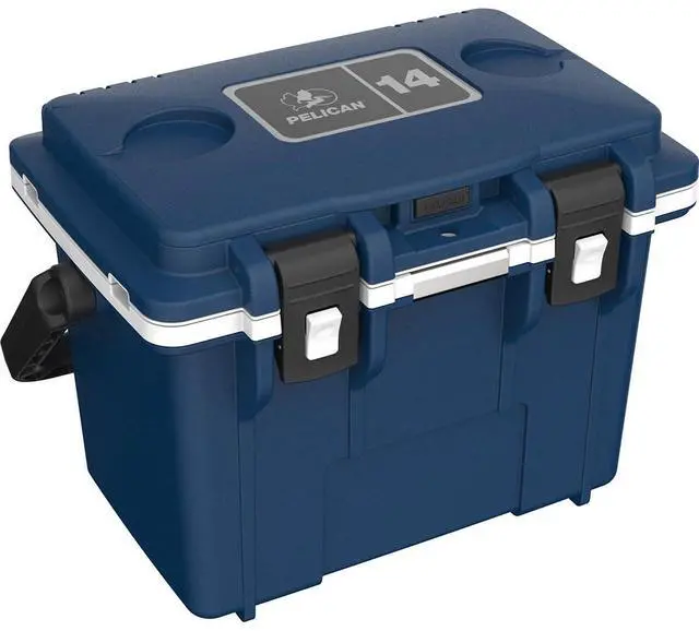 Alt view image 2 of 4 - Pelican Pelican14QT Personal Cooler Midnight Blue/WHT