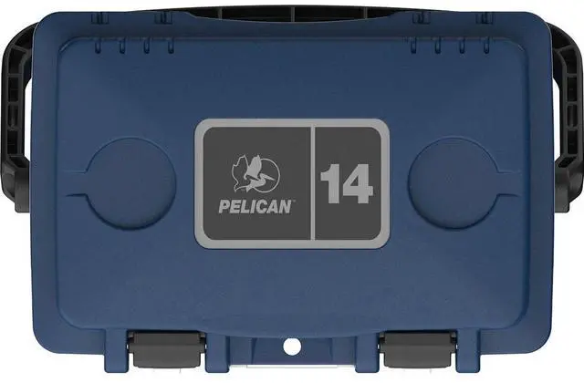 Alt view image 4 of 4 - Pelican Pelican14QT Personal Cooler Midnight Blue/WHT