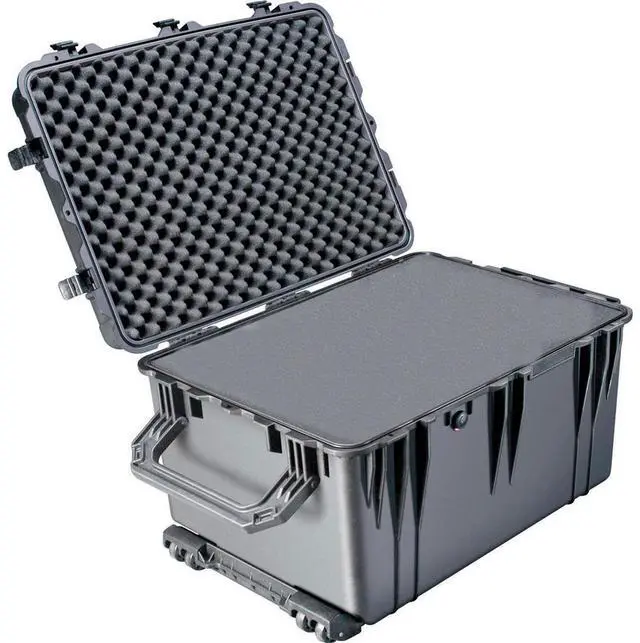 Main image of Pelican 1660 Watertight Wheeled Hard Case with Foam Insert - Black