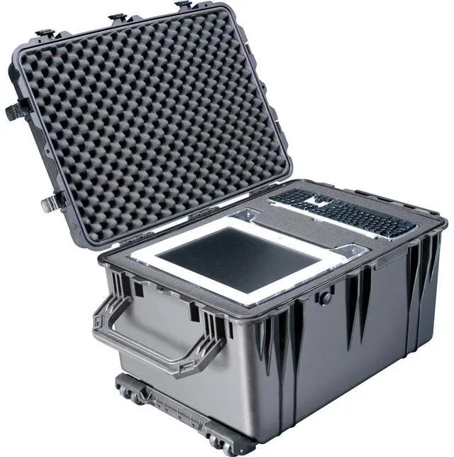 Alt view image 3 of 3 - Pelican 1660 Watertight Wheeled Hard Case with Foam Insert - Black