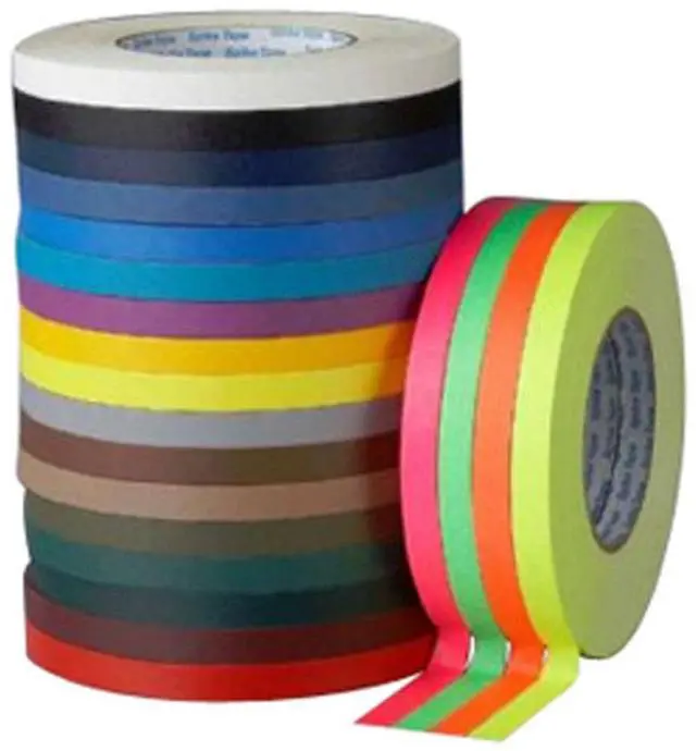 Main image of Pro Tapes Gaffer Tape - Fluorescent Blue Spike Tape 1/2" x 45 Yard