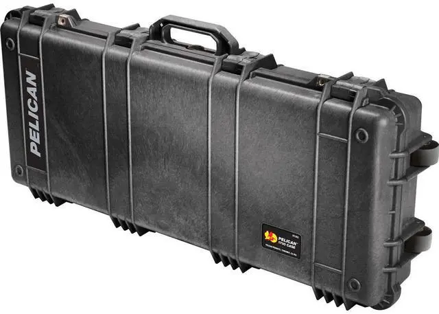 Alt view image 4 of 5 - Pelican 1700 Wheeled Protector Long Case with Foam, Black, Bundle with AR1000 Assault Rifle Vault