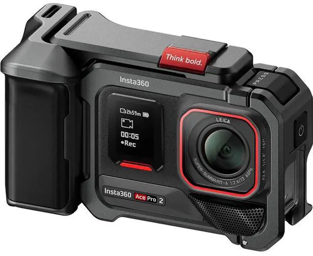 Alt view image 2 of 7 - Insta360 Xplorer Grip Kit for Ace Pro 2 and Ace Pro Action Cameras, Slate Gray