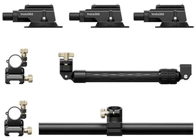 Alt view image 4 of 4 - Insta360 Triple Suction Cup Car Mount, Standard Version, Black