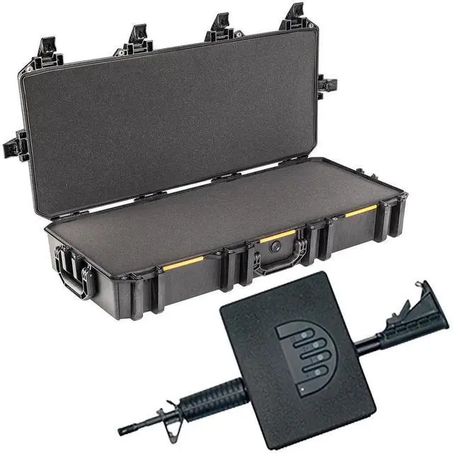 Main image of Pelican V700 Vault Takedown Rifle and Shotgun Case with Foam Insert, Black, Bundle with AR1000 Assault Rifle Vault