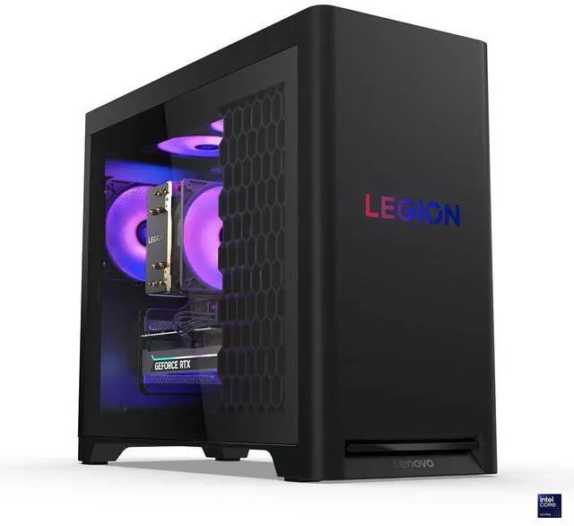 Alt view image 11 of 15 - Lenovo Legion T5 30IAS10 90YA0012US Gaming Desktop Computer - Intel Core Ultra 7 265KF - 32 GB - 1 TB SSD - Tower - Eclipse Black - Intel B860 Chip - Windows 11 Pro - NVIDIA GeForce RTX 5070 12 GB GDD