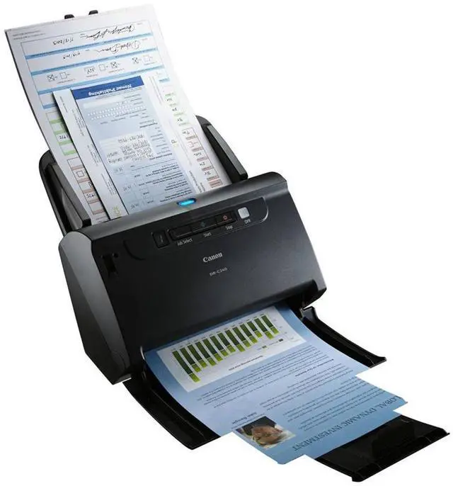 Alt view image 3 of 18 - Canon DR-C240 Office Document Scanner