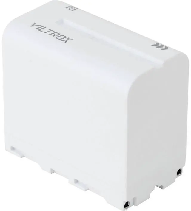 Alt view image 5 of 7 - Viltrox L-Series NP-F970 48.84Wh 7.4V 6600mAh Lithium-Ion Battery, White