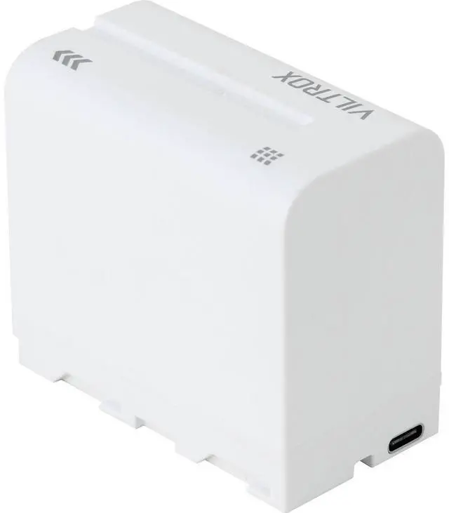 Alt view image 7 of 7 - Viltrox L-Series NP-F970 48.84Wh 7.4V 6600mAh Lithium-Ion Battery, White