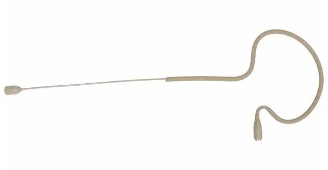 Alt view image 2 of 3 - Galaxy Audio ESM4 Single-Ear Omnidirectional Headset Microphone with 4x Sennheiser Connector Cables, Beige