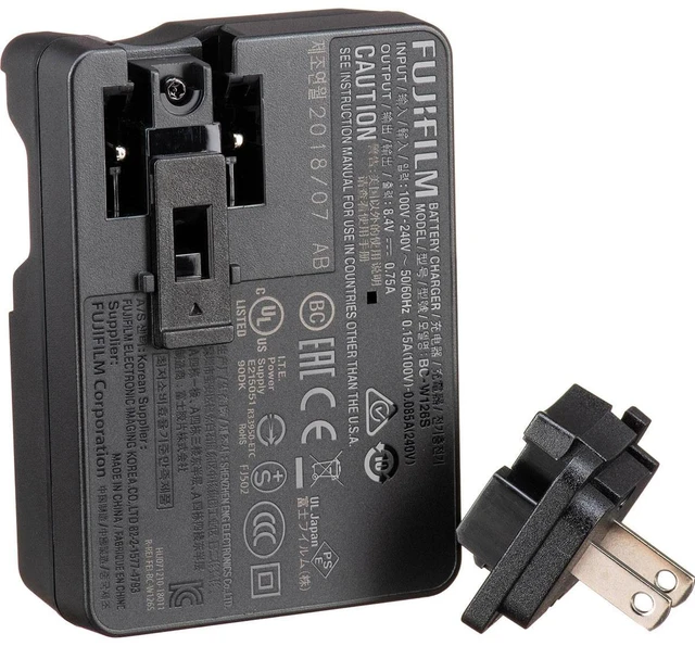 Alt view image 4 of 4 - Fujifilm BC-126S Charger for NP-W126 NP-W126S Lithium-Ion Battery, Black