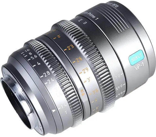 Alt view image 5 of 6 - Sirui Sirui Vision Prime 1 Series 35mm T1.4 Full Frame Cine Lens (Native E mount, Metal Grey Color, Z/RF/L Mount Adapter)
