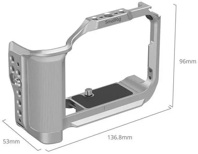 Alt view image 2 of 7 - SmallRig Full Camera Cage for Canon EOS R50 V, Silver
