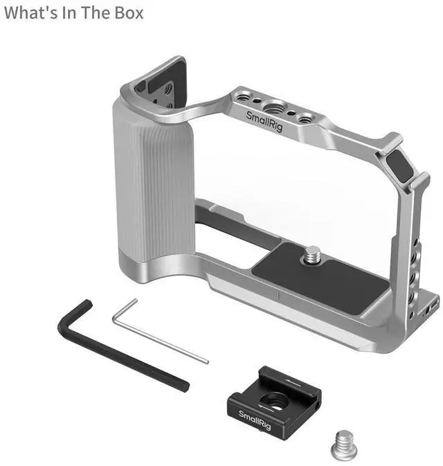 Alt view image 3 of 7 - SmallRig Full Camera Cage for Canon EOS R50 V, Silver