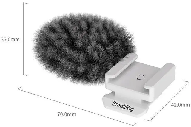 Alt view image 2 of 6 - SmallRig Furry Windscreen for Canon EOS R50 V Camera, 2-Pack