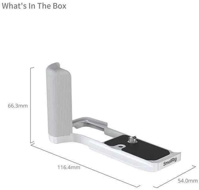 Main image of SmallRig L-Shape Mount Plate with Silicone Handle for Canon EOS R50 V Camera, White