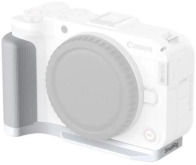 Alt view image 3 of 6 - SmallRig L-Shape Mount Plate with Silicone Handle for Canon EOS R50 V Camera, White