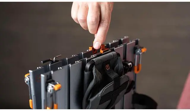 Alt view image 7 of 7 - Tether Tools Action Tabs for AeroTrac Workstation, Orange, 2-Pack