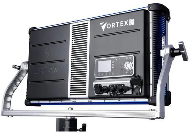 Alt view image 4 of 7 - Creamsource Vortex8 Soft 2x1 RRGBBW 650W LED Light with Yoke, Dome Diffuser and Hard Case