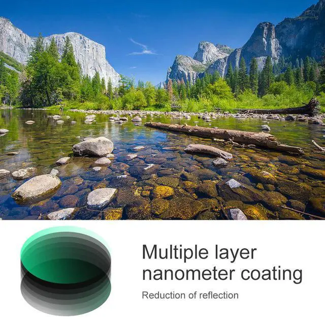 Alt view image 6 of 7 - K&F Concept 62mm Nano X Multi Coating CPL Filter