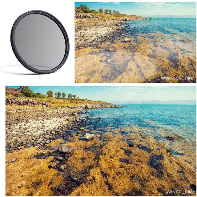 Alt view image 7 of 7 - K&F Concept 62mm Nano X Multi Coating CPL Filter