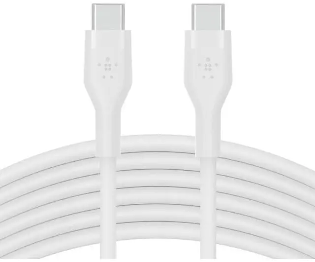 Alt view image 2 of 6 - Belkin BoostCharge Flex 9.8' 60W USB-C to USB-C Cable, White