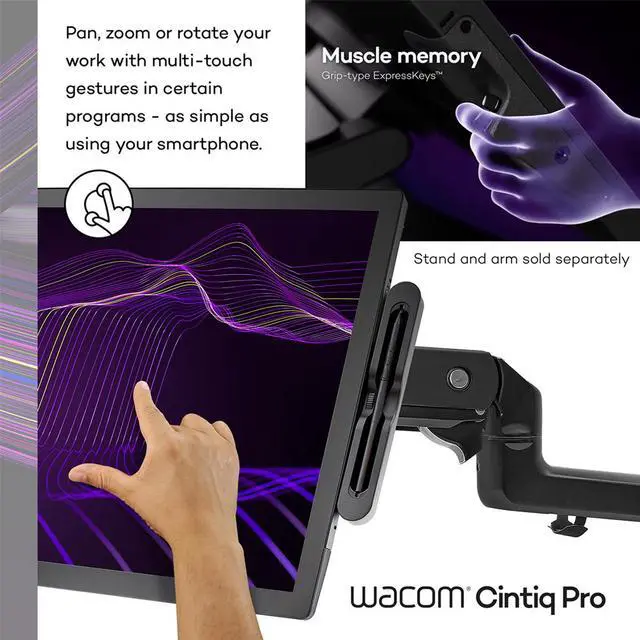 Alt view image 3 of 6 - Wacom Wacom Cintiq Pro 27 Creative Pen & Touch Display