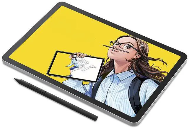 Alt view image 2 of 7 - Wacom MovinkPad 11 11.5" All-in-One Mobile Drawing Tablet, Light Gray