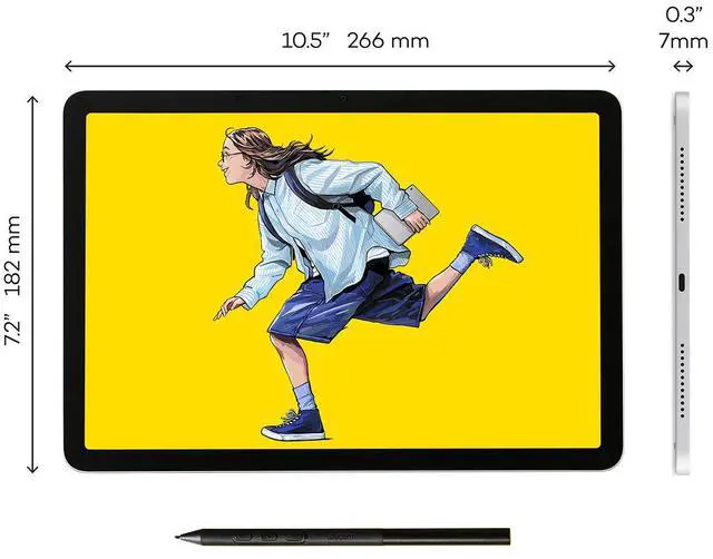 Alt view image 3 of 7 - Wacom MovinkPad 11 11.5" All-in-One Mobile Drawing Tablet, Light Gray