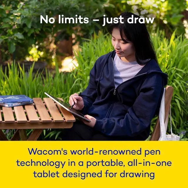 Alt view image 4 of 7 - Wacom MovinkPad 11 11.5" All-in-One Mobile Drawing Tablet, Light Gray