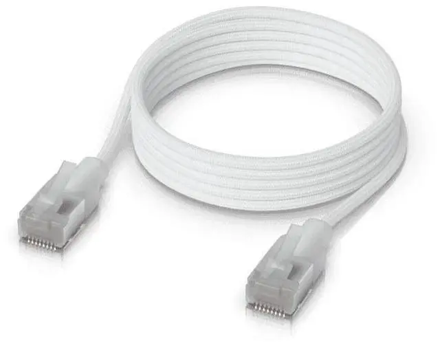 Main image of Ubiquiti Networks 3.2' UniFi Ether lighting Braided Cat6A Premium Patch Cable, White