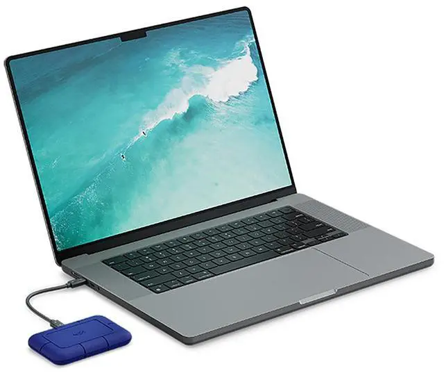 Alt view image 5 of 5 - Seagate LaCie Rugged SSD Pro 2TB Thunderbolt 5 External SSD, Blue