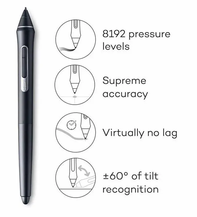 Alt view image 5 of 20 - Wacom Cintiq 22 Drawing Tablet with Full HD 21.5-Inch Display Screen, 8192 Pressure Sensitive Pro Pen 2 Tilt Recognition, Compatible with Mac OS Windows and All Pens