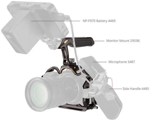 Alt view image 5 of 7 - SmallRig Night Eagle Cage Kit for Nikon Z5, Z5II, Z6, Z6II, Z7, Z7II