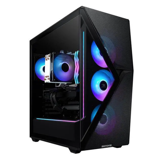 Alt view image 14 of 14 - iBUYPOWER Slate Gaming Desktop - Intel Core i7 14700F, NVIDIA GeForce RTX 4060 8GB, 32GB DDR5 RGB RAM, 1TB NVMe SSD _SMI7N4601