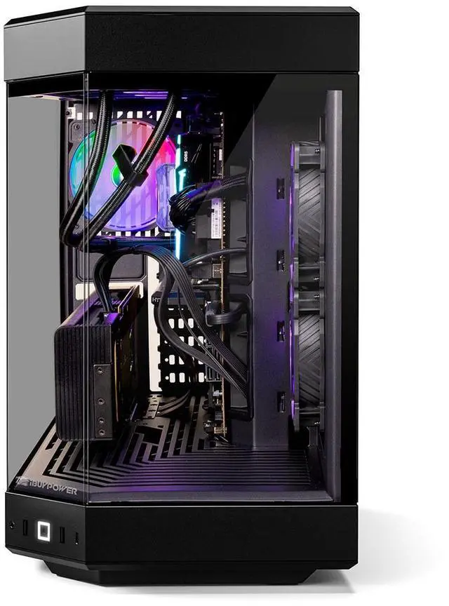 Alt view image 11 of 14 - iBUYPOWER Y60 Gaming PC Desktop - Intel Core i9 14900F, NVIDIA GeForce RTX 4060 Ti 8GB, 32GB DDR5 RGB RAM, 1TB NVMe SSD