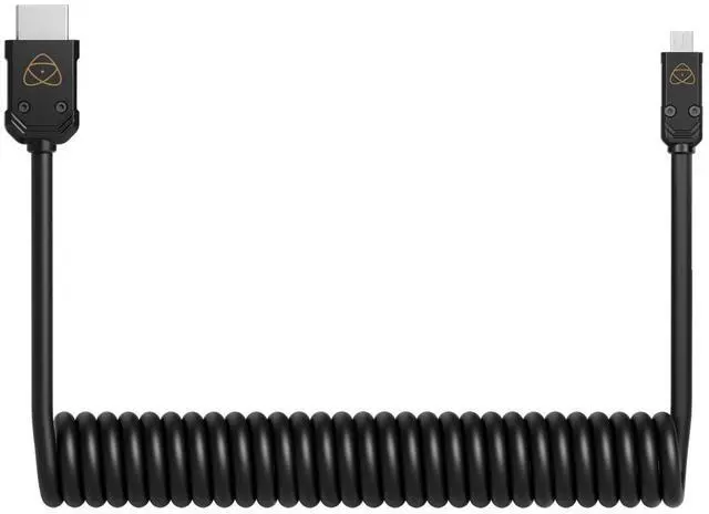 Main image of Atomos 17.7" 4K HDMI to Micro-HDMI Coiled Cable, Black