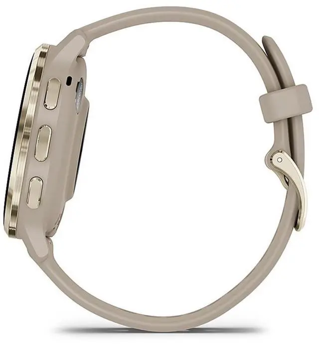 Alt view image 10 of 11 - Garmin Venu 3S, Soft Gold Stainless Steel Bezel with French Gray Case and Silicone Band | Smart Watch 010-02785-02