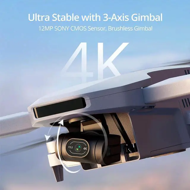 Alt view image 7 of 7 - Potensic ATOM GPS Drone with 4K 3-Axis Gimbal Camera