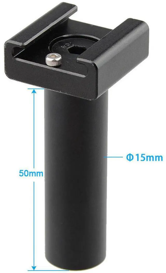 Alt view image 6 of 6 - CAMVATE 15mm Micro Rod Cold Shoe Mount