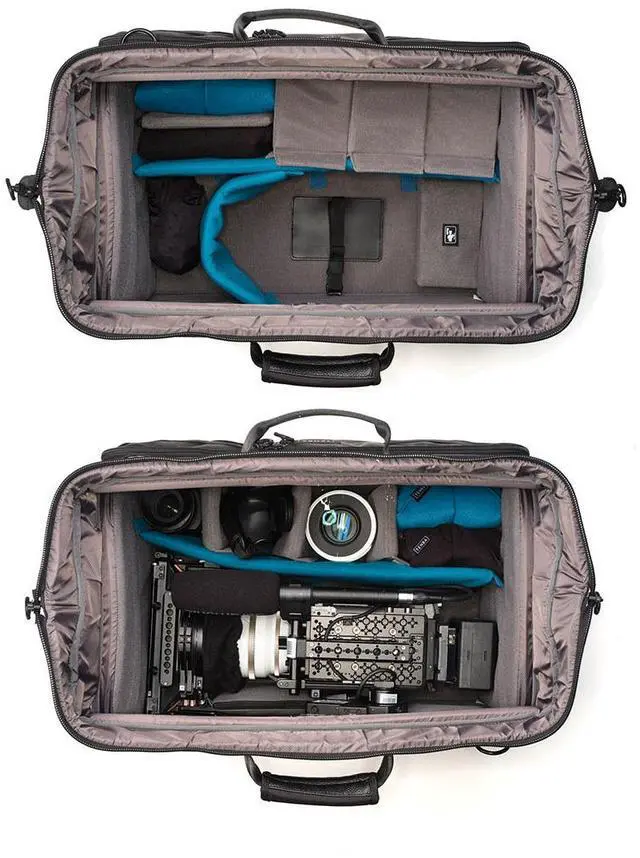 Alt view image 4 of 7 - Tenba Cineluxe v2 Shoulder Bag 24 Hightop for Professional Camcorders, Cinema Cameras and ENG Rigs, Black