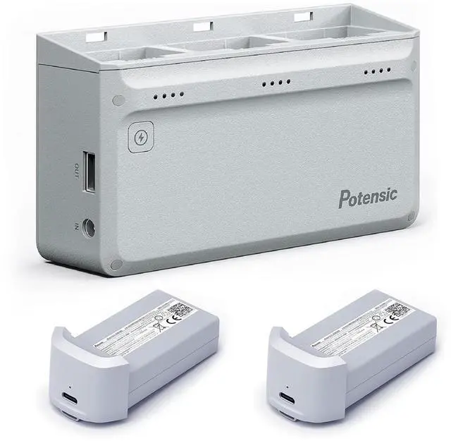 Main image of Potensic Parallel Charging Hub with Adapter and 2x Smart Batteries for ATOM Drone