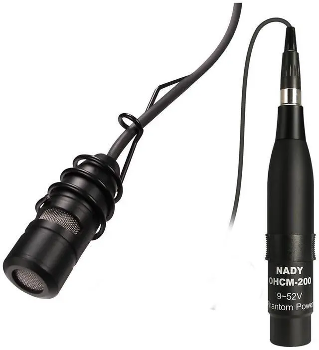 Alt view image 4 of 4 - Nady OHCM-200 Overhead Hanging Back Cardioid Uni-Directional Electret Condenser Microphone, 2-Pack