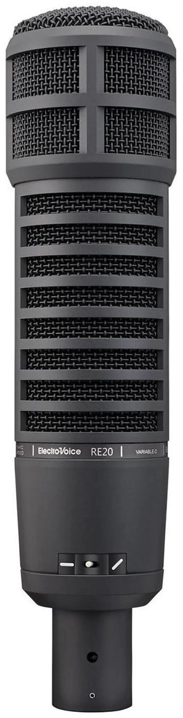 Alt view image 2 of 7 - Electro-Voice RE20 Variable-D Dynamic Cardioid Microphone, Black, Bundle with Microphone Suspension Shock Mount, Microphone Stand and 50' XLR M to F Microphone Cable