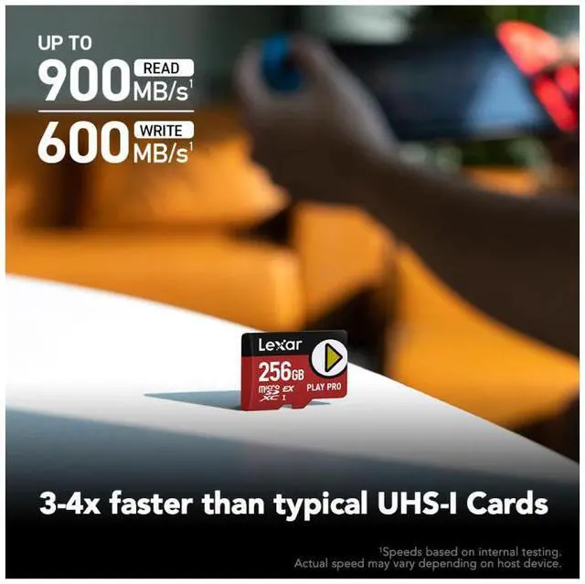 Alt view image 2 of 8 - Lexar PLAY PRO 256GB microSDXC Express Card