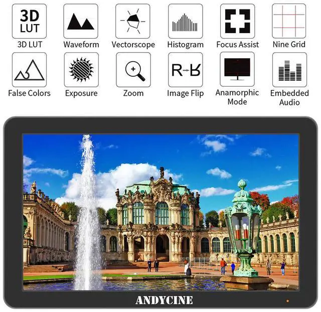 Alt view image 3 of 7 - AndyCine T6 6" Full HD On-Camera Monitor, Supports 4K HDMI