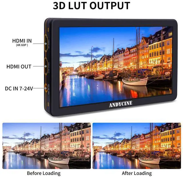 Alt view image 4 of 7 - AndyCine T6 6" Full HD On-Camera Monitor, Supports 4K HDMI