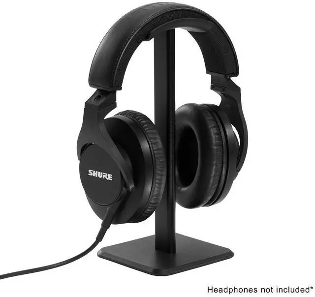 Alt view image 5 of 6 - Audio-Technica Audio-Technica ATH-M40x Professional Monitor Headphones - Black with Desktop Headphone Stand